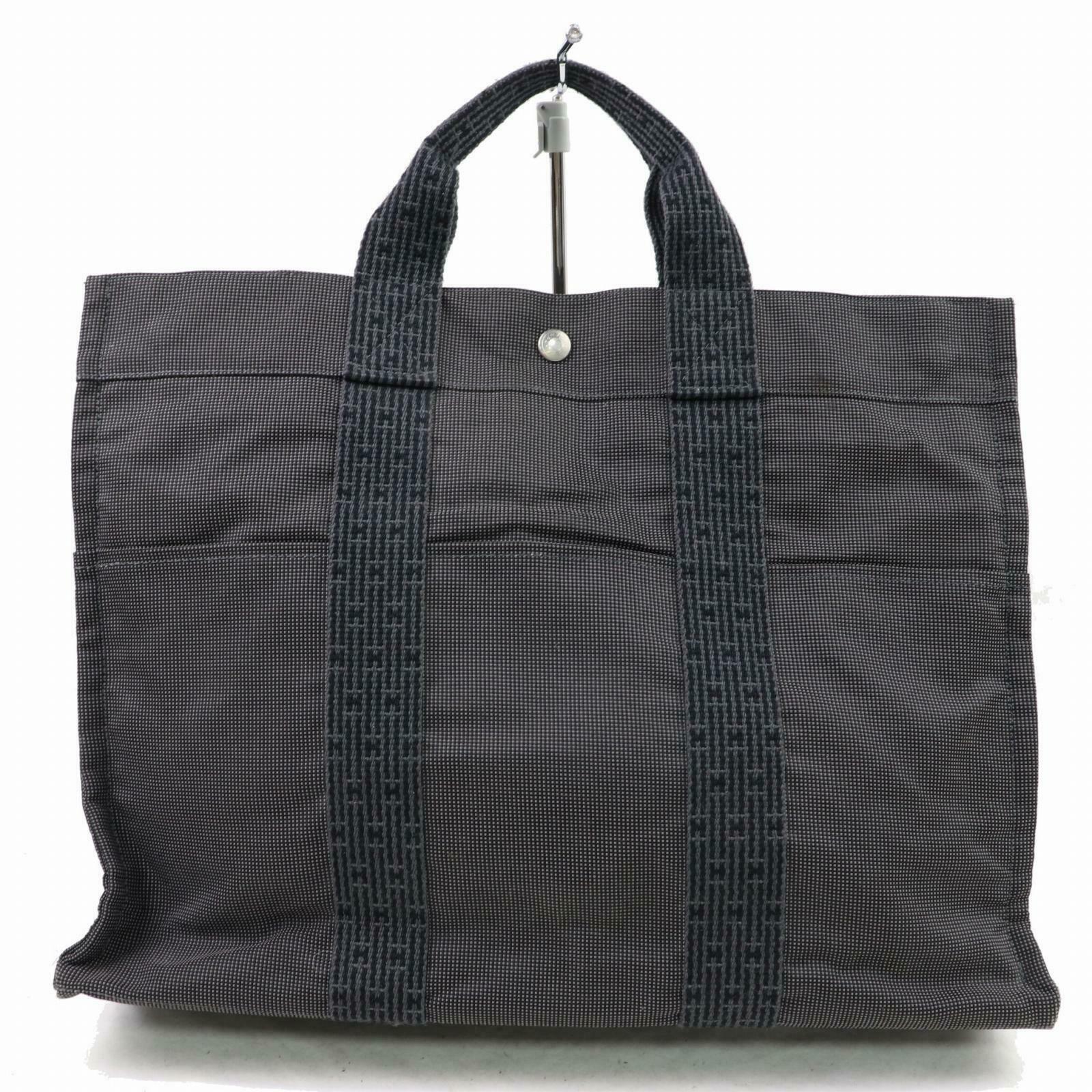 Indistinguishable  Top quality Hermes Tote Bag Gray Canvas (SHC1-14686)