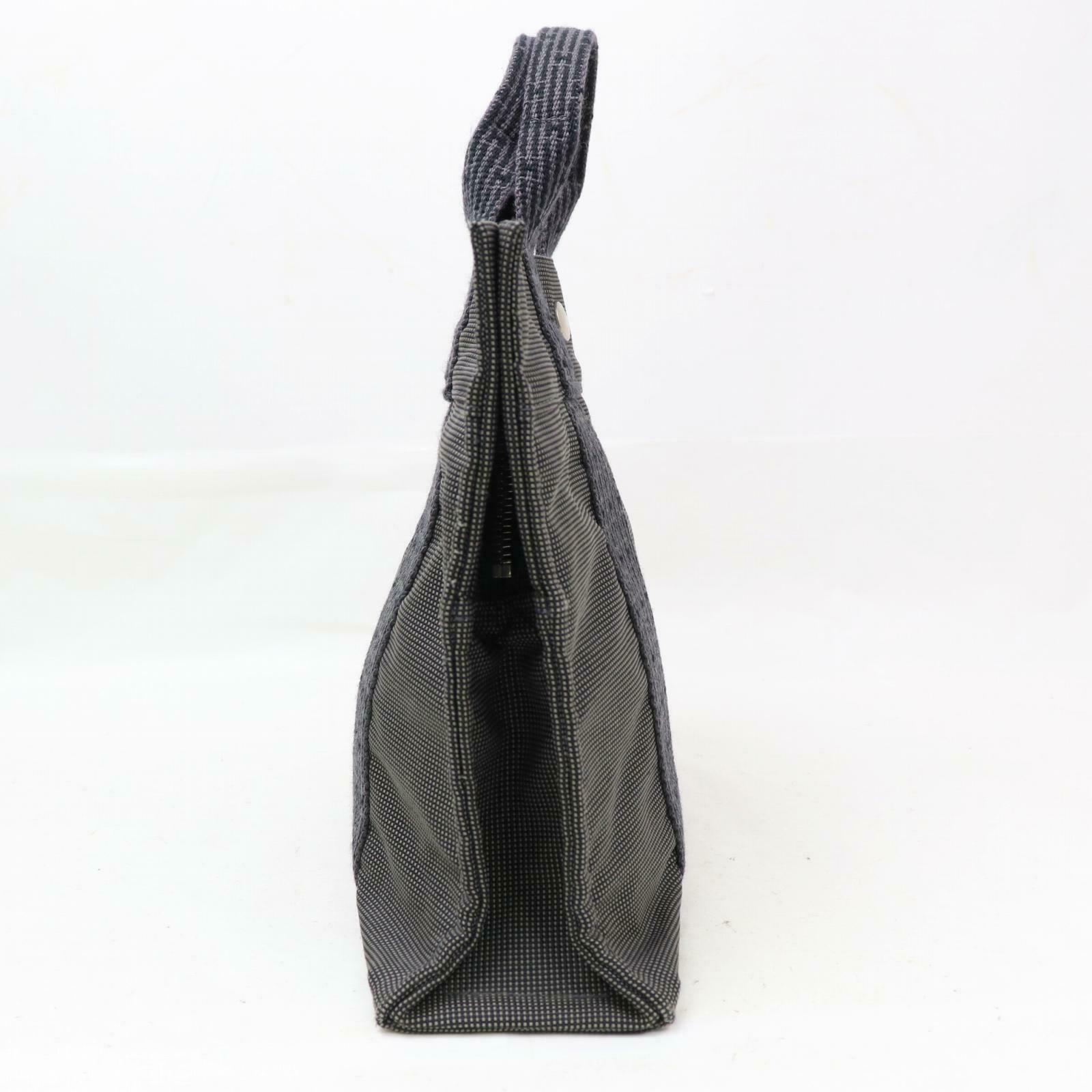 Indistinguishable  Top quality Hermes Tote Bag Gray Canvas (SHC1-14793)