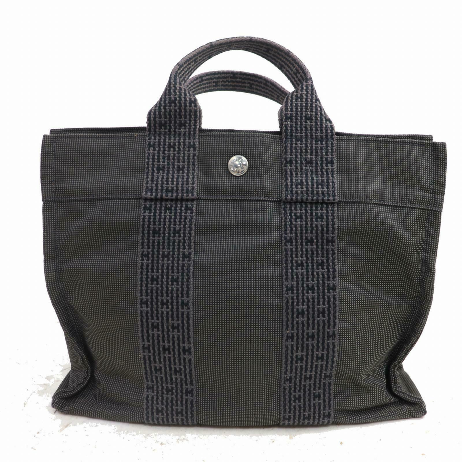 Indistinguishable  Top quality Hermes Tote Bag Her Line Gray Canvas (SHC1-14581)