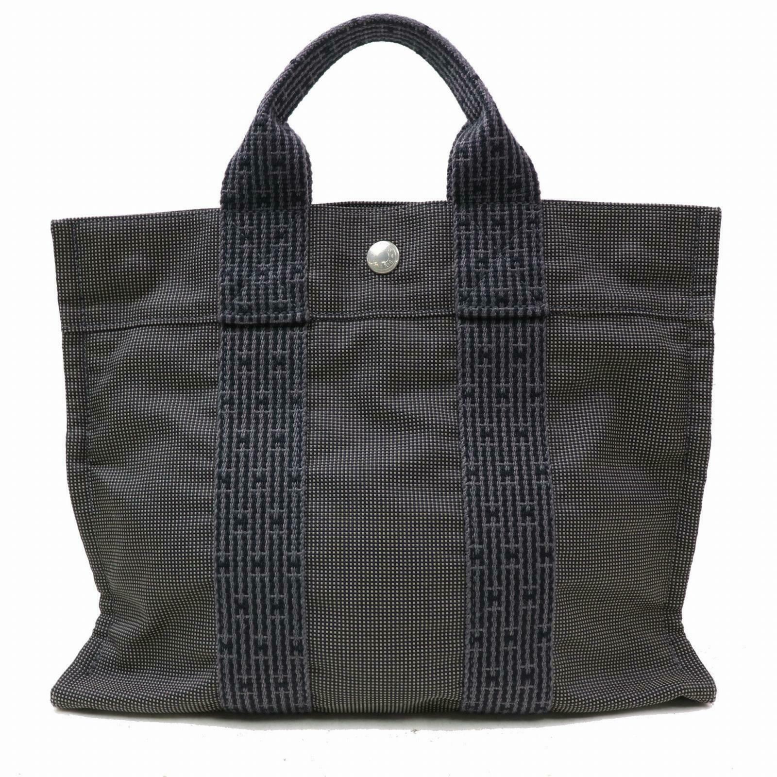 Indistinguishable  Top quality Hermes Tote Bag Gray Canvas (SHC1-14793)