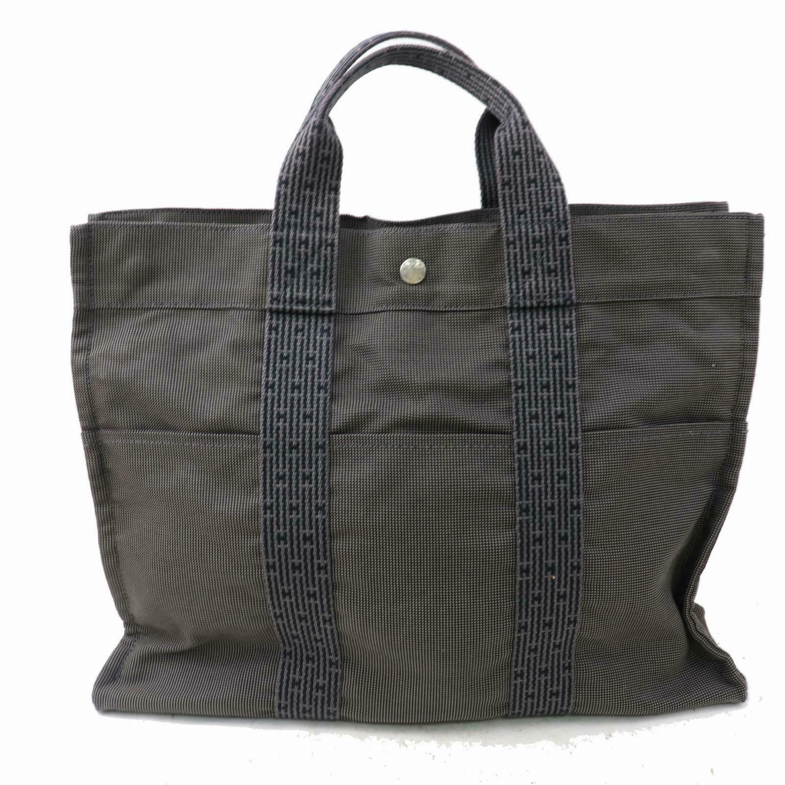 Indistinguishable  Top quality Hermes Tote Bag Gray Nylon (SHC7-10032)