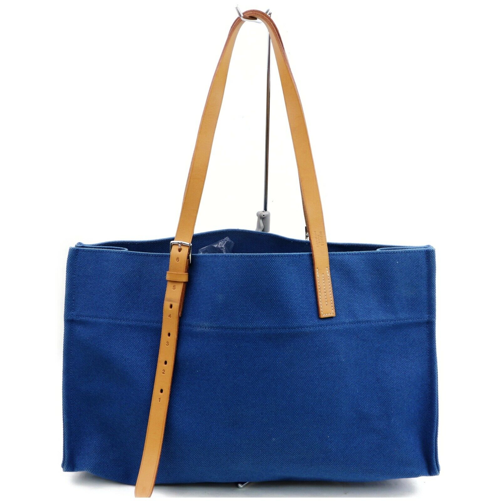 Indistinguishable  Top quality Hermes Tote Bag Etriviere Blue Canvas (SHC7-10179)