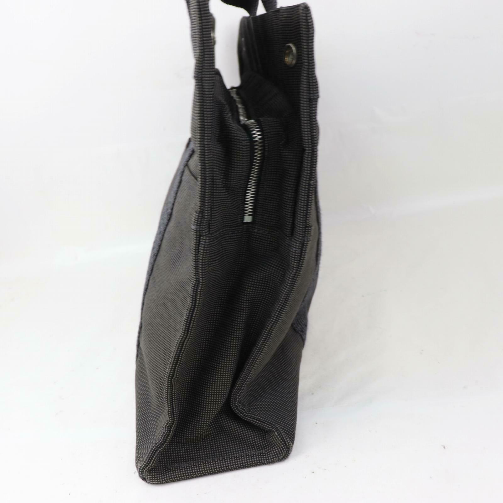 Indistinguishable  Top quality Hermes Tote Bag Gray Canvas (SHC1-14485)