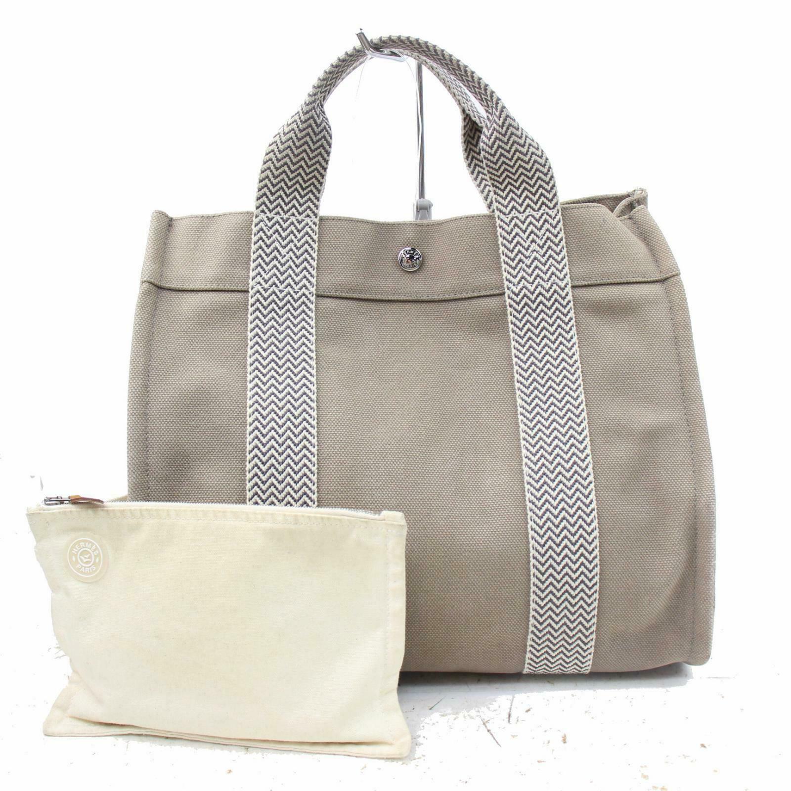Indistinguishable  Top quality Hermes Tote Bag Cannes Pm Gray Canvas (SHC1-15156)