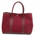Indistinguishable  Top quality Hermes Tote Bag Garden Party Pm Red Canvas (SHC7-10046)