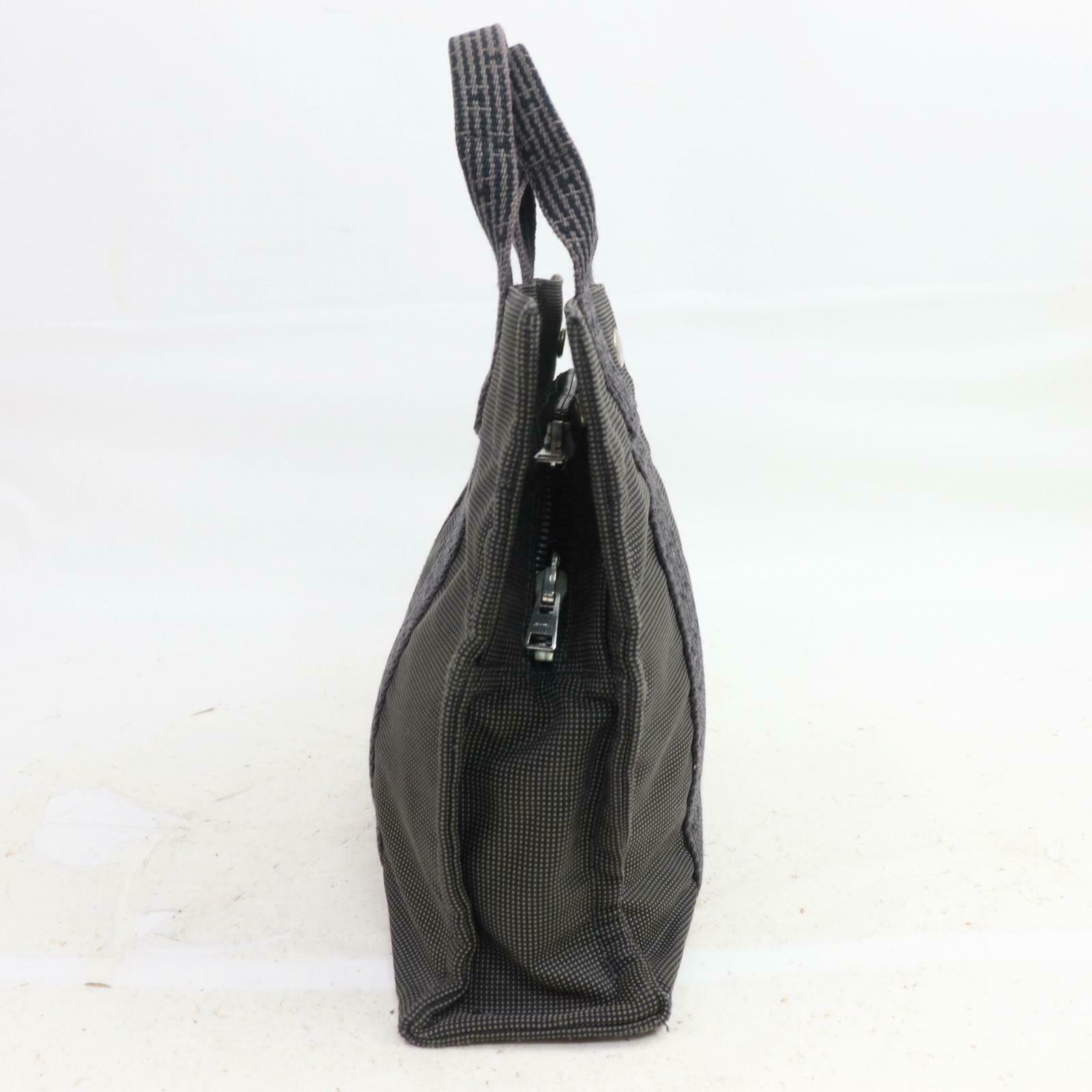 Indistinguishable  Top quality Hermes Tote Bag Her Line Gray Canvas (SHC1-14581)