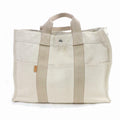 Indistinguishable  Top quality Hermes Tote Bag Cream Canvas (SHC1-14339)
