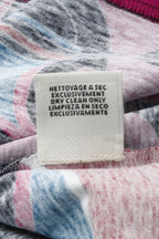 Geometric Print T-Shirt - Pink Size 40