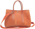 Hermès Garden Party Pm Orange Canvas Tote