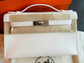 Hermes Kelly Pochette White Swift Palladium Hardware- Payment 2 JJ