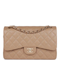 Chanel Jumbo Classic Double Flap Bag Dark Beige Caviar Gold Hardware - Payment 2
