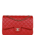 Chanel Jumbo Classic Double Flap Bag Red Caviar Light Gold Hardware Payment 2
