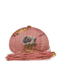 Vintage Chanel Timeless Clutch Rose Pink Brocade Silk Gold Hardware