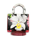 Pre-owned Christian Dior Medium Lady Dior Limited Edition "In the Night Garden" Silver Hardware by Mark Quinn