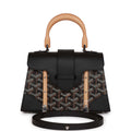 Goyard Saigon Structure Nano Bag Black Goyardine Palladium Hardware