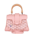 Goyard Saigon Souple Mini Bag Pink Goyardine Silver Hardware