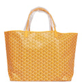 Goyard Goyardine Yellow St. Louis GM Tote Bag Silver Hardware