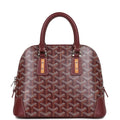 Goyard Vendome Mini Bag Burgundy Goyardine Silver Hardware