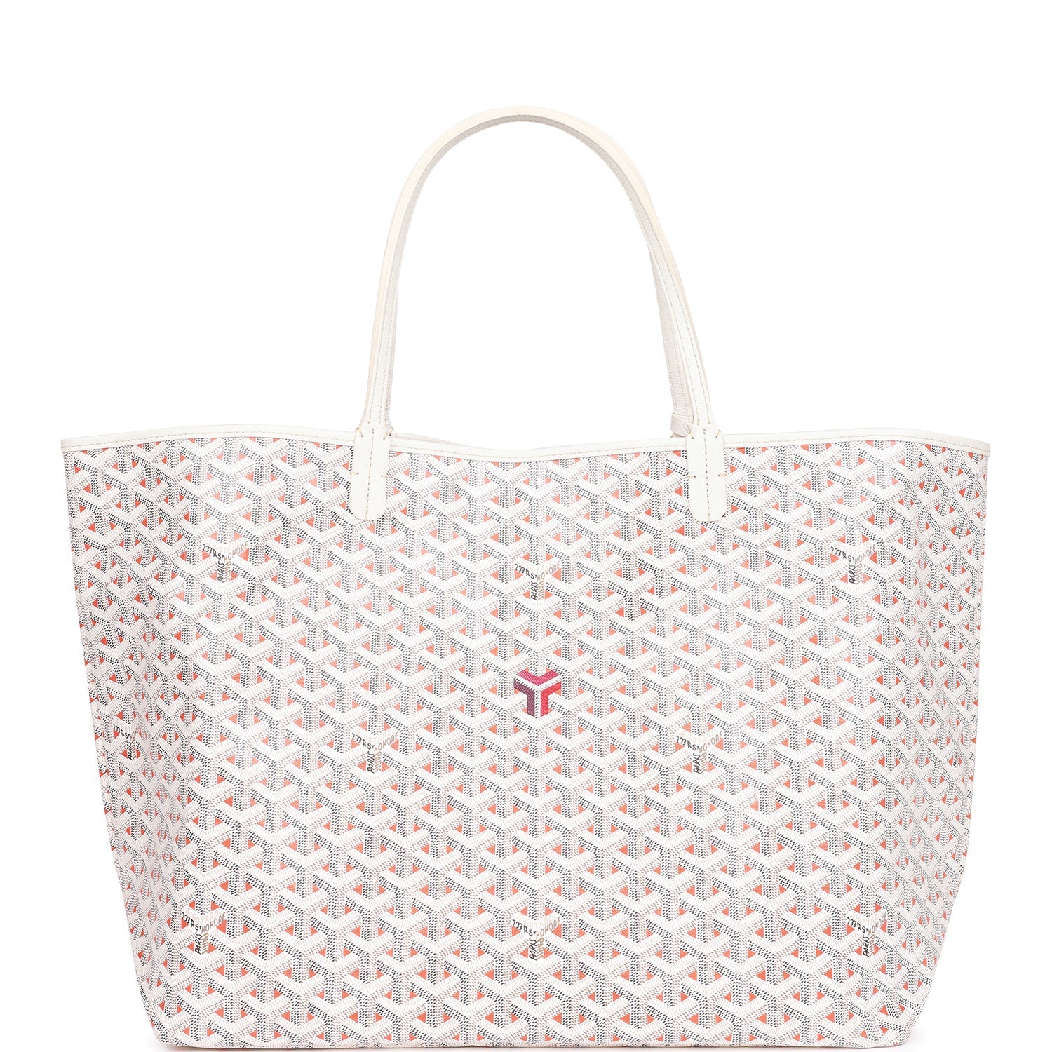 Goyard Goyardine Orange Claire Voie St. Louis GM Tote Bag Silver Hardware