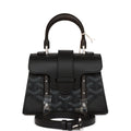 Goyard Saigon Structure Nano Bag Jet Black Goyardine Silver Hardware