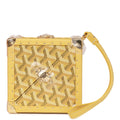 Goyard D√© Trunk Bag Metallic Gold Goyardine Gold Hardware