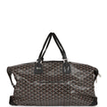 Goyard Goyardine Black Boeing 55 Travel Bag Silver Hardware