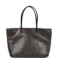 Goyard Goyardine Black Artois GM Tote Bag Palladium Hardware