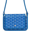 Goyard Plumet Pocket Wallet Sky Blue Goyardine Palladium Hardware