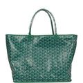 Goyard Goyardine Green Anjou GM Reversible Tote Bag Palladium Hardware