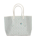 Goyard Goyardine White Claire Voie St. Louis PM Tote Bag Palladium Hardware