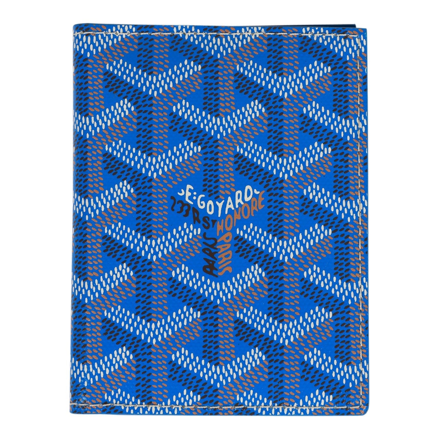 Goyard Goyardine Blue Saint-Marc Card Wallet