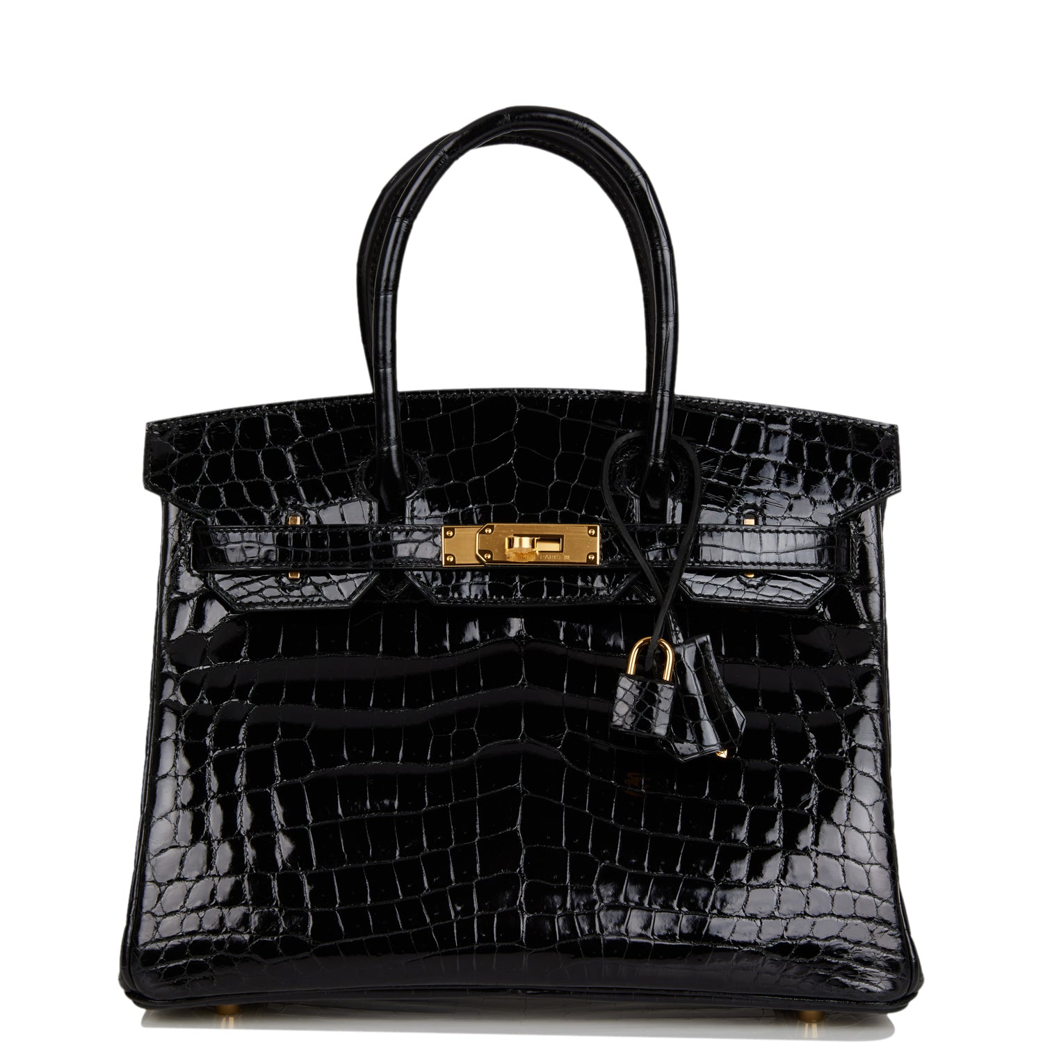 Hermes Birkin 30 Black Shiny Niloticus Crocodile Gold Hardware Payment 2 of 2