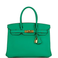 Pre-owned Hermes Birkin 30 Menthe Clemence Gold Hardware - Payment 1 for CD