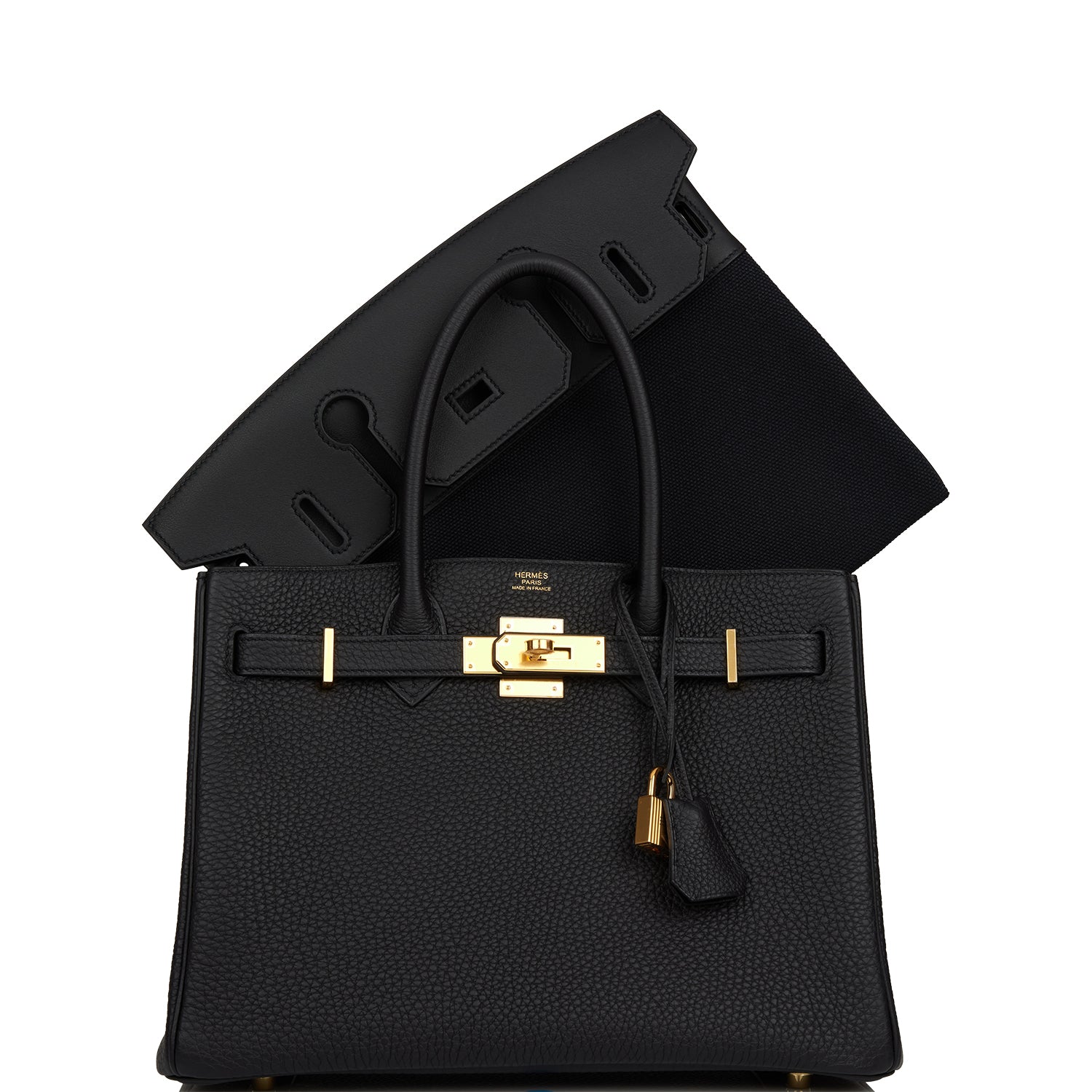 Hermes 3 En 1 Birkin 30 Black Togo and Swift Gold Hardware