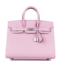 Hermes Birkin Sellier 25 Mauve Sylvestre Epsom Palladium Hardware