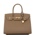 Hermes Birkin Sellier 30 Etoupe Epsom Gold Hardware