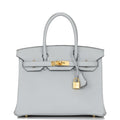 Hermes Birkin 30 Bleu Pale Clemence Gold Hardware Payment 1 for PW