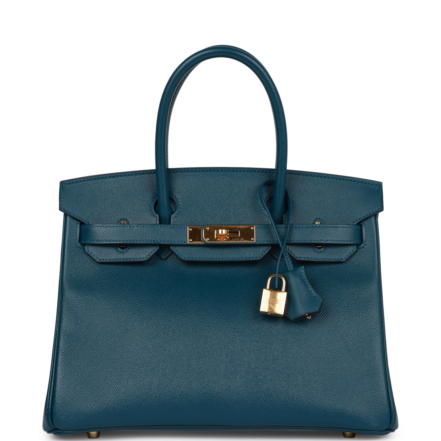 Pre-owned Hermes Birkin 30 Colvert Epsom Gold Hardware