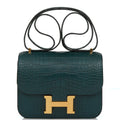 Hermes Constance 18 Vert Cypress Matte Alligator Gold Hardware
