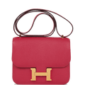 Hermes Constance 18 Framboise Chevre Gold Hardware