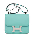 Hermes Constance 24 Bleu Atoll Epsom Palladium Hardware