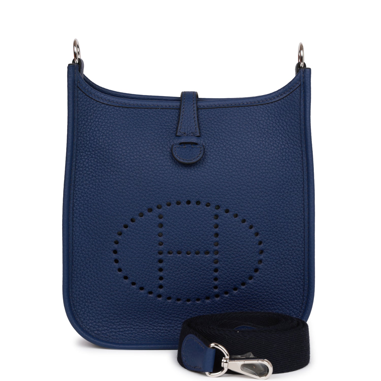 Hermes Evelyne TPM Bleu Saphir Maurice Palladium Hardware