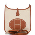 Hermes Evelyne III PM Gold Clemence and Toile Palladium Hardware