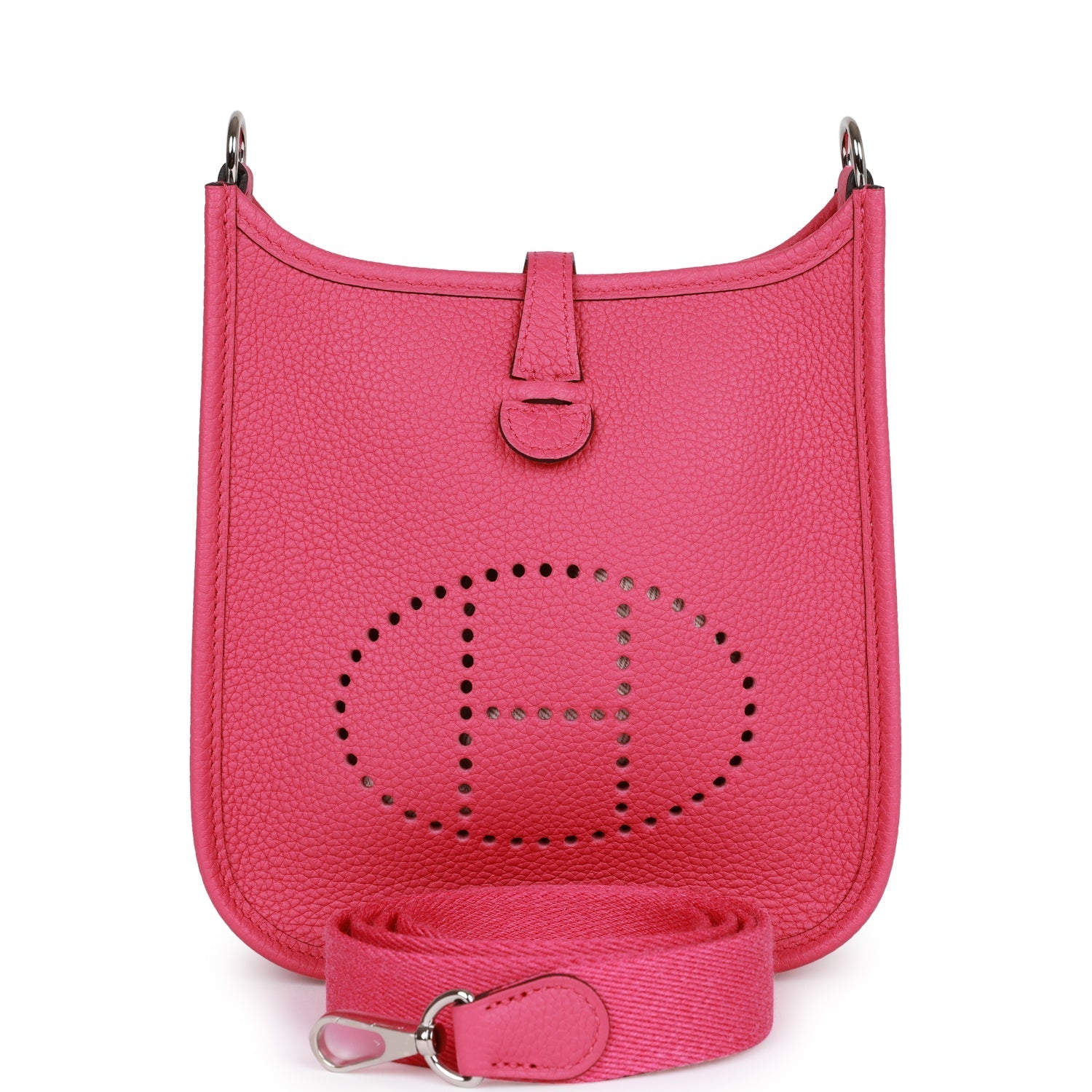 Hermes Evelyne TPM Rose Shocking Clemence Palladium Hardware