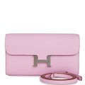 Hermes Constance Wallet To Go Mauve Sylvestre Epsom Palladium Hardware
