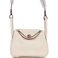 Hermes Mini Lindy Nata Verso Swift Palladium Hardware