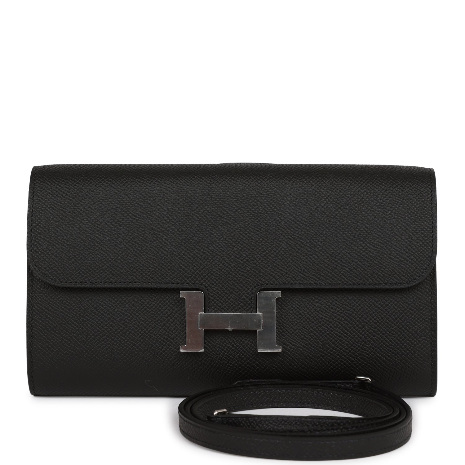 Hermes Constance Wallet To Go Black Epsom Palladium Hardware