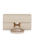 Hermes Constance Wallet To Go Beton Evercolor Gold Hardware