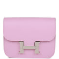 Hermes Constance Slim Wallet Mauve Sylvestre Epsom Palladium Hardware