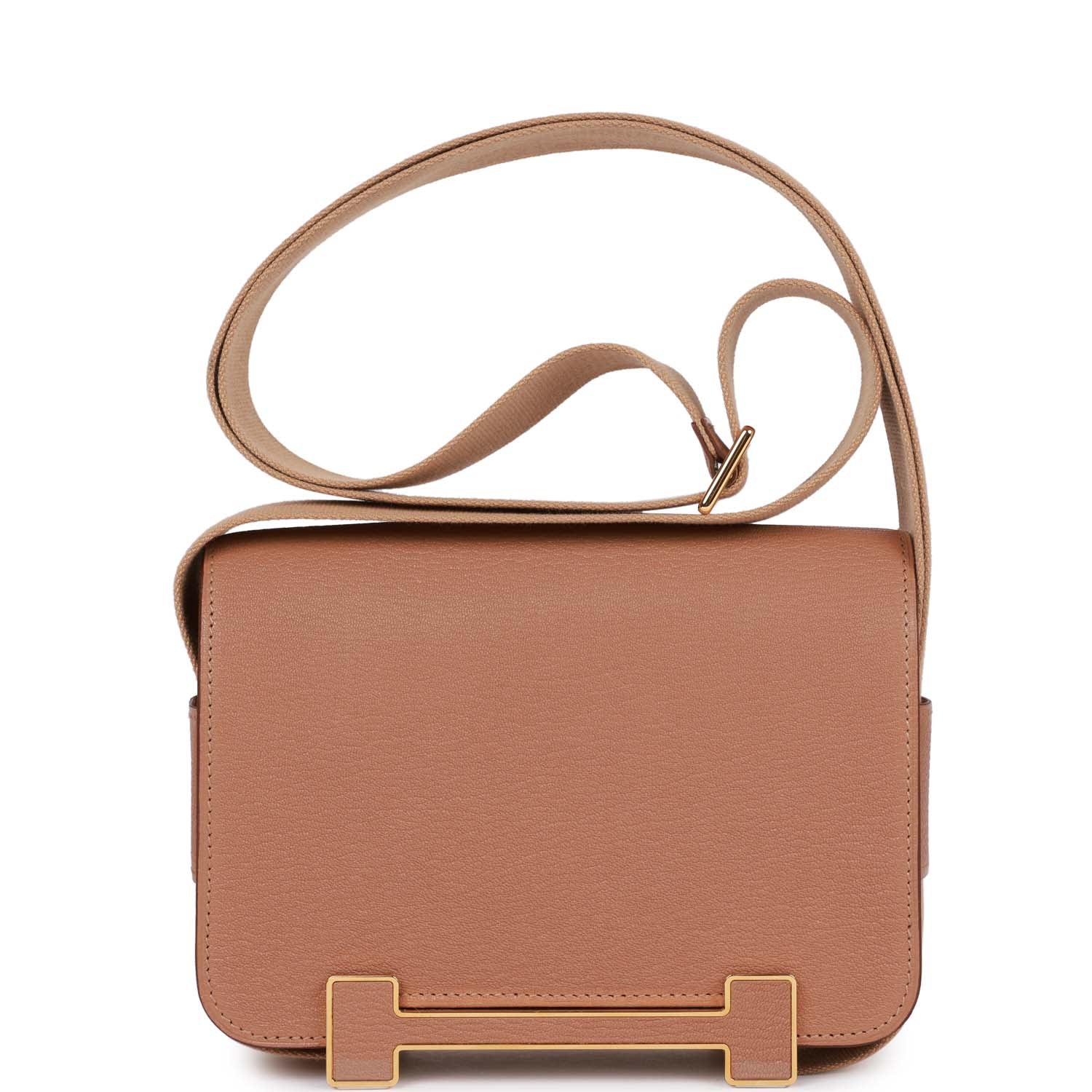 Hermes Geta Quebracho and Chai Chevre Gold Hardware